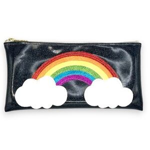 Rainbow Clutch Glitter Bag | Julie Mollo NWT